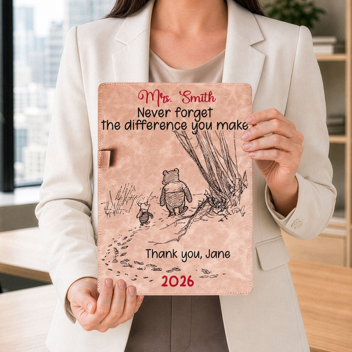 Never Forget The Difference You Make Thank You Teacher - Personalized Clipboard