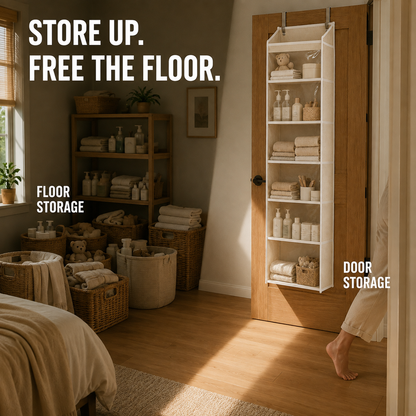 🔥 TODAY’S SPECIAL OFFER | UNITEM® Over the Door Organizer with Pockets for Bedroom, Bathroom, Nursery & Closet Storage