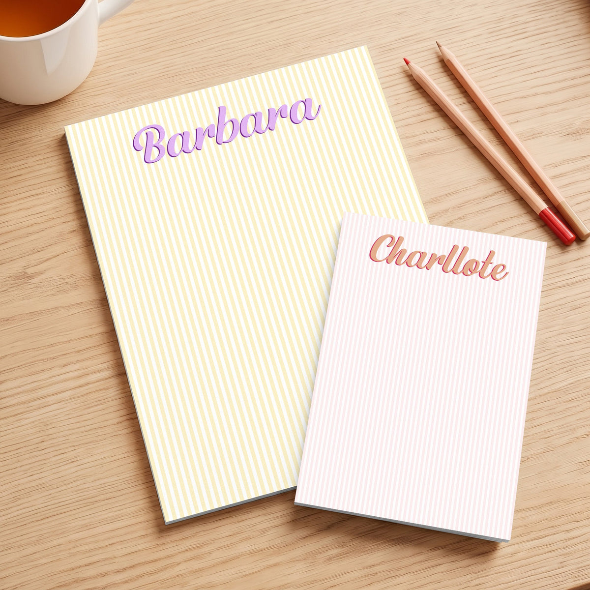 Custom Name Colorful Gifts For Her, Teachers, Coworkers - Personalized Notepad