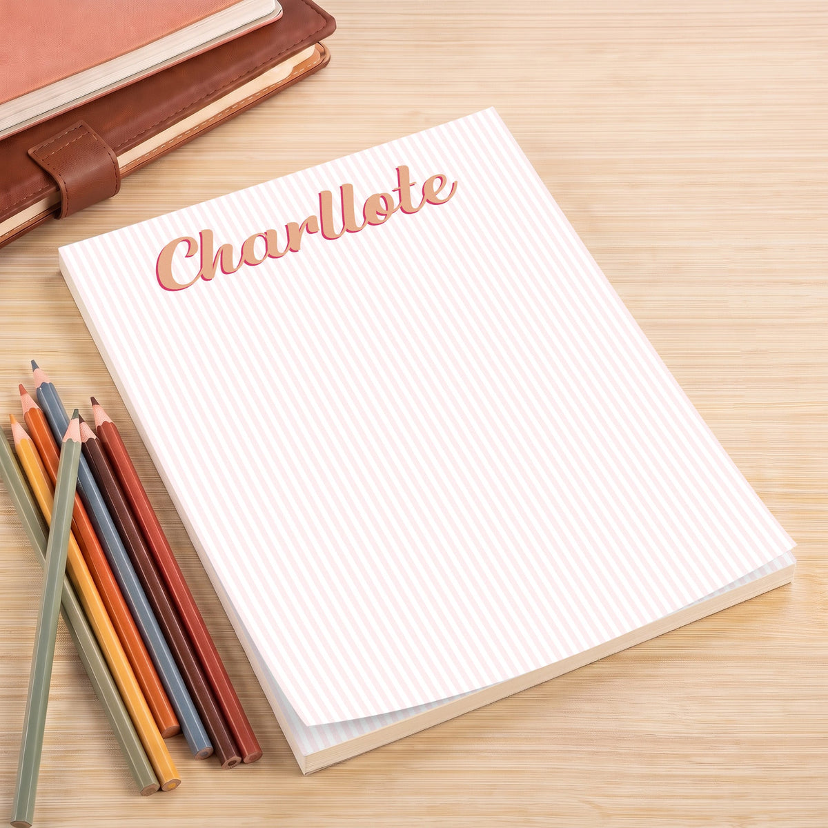 Custom Name Colorful Gifts For Her, Teachers, Coworkers - Personalized Notepad